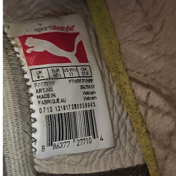 Puma Rhythm Ballet Flats Elastic Strap Comfort Walking Tan Shoes Size US 11 - Picture 7 of 8